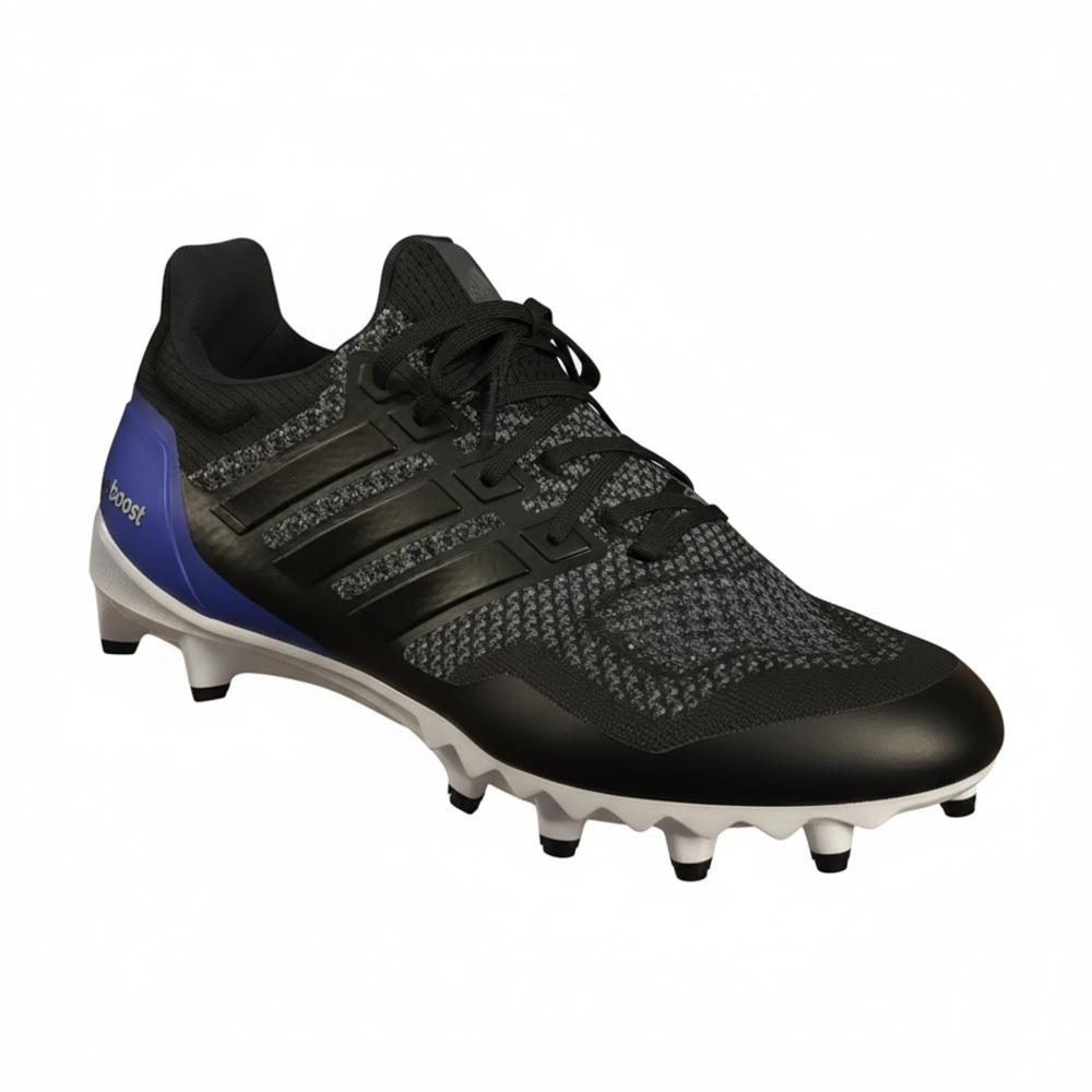 Adidas Ultraboost Football Cleats Size 10.5 Black Blue Woven